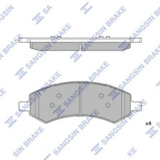 Кт. Гальмiвнi колодки Hi-Q (SANGSIN) SP1785