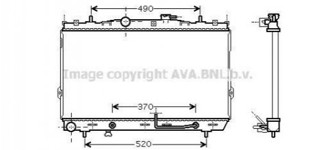 Радіатор охолодження KIA/ HYUNDAI (AVA) AVA COOLING HY2105