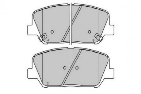 Колодки гальмівні (передні) Hyundai i30/Veloster/Kia Ceed/Optima 11- KAVO KBP3060