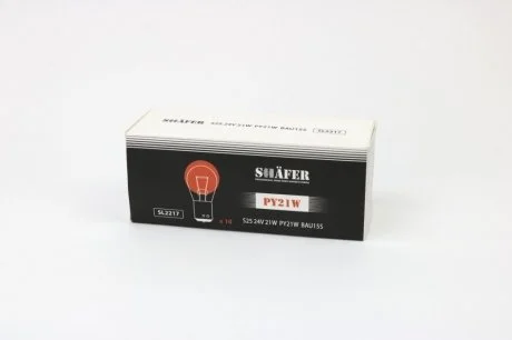 Лампа PY21W 24V 21W BAU15s SHAFER SL2217