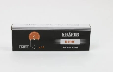 Лампа 24V 10W R10W BA15s SHAFER SL2203