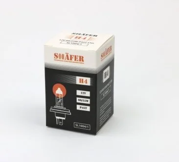 Лампа галогенова H4 12V 60/55W P45T SHAFER SL1004/1