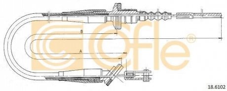 Трос зчеплення COFLE 18.6102