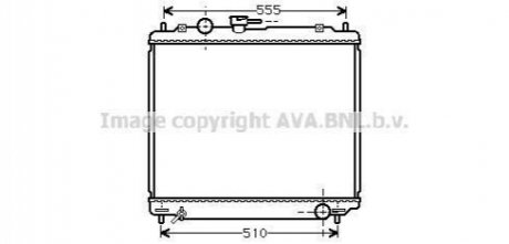 Радіатор, охолодження двигуна AVA COOLING MT2109