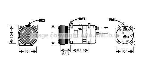 Компресор кондиціонера AVA COOLING CNAK222 (фото 1)