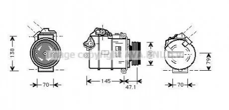 Компресор кондиціонера AVA COOLING BWAK306