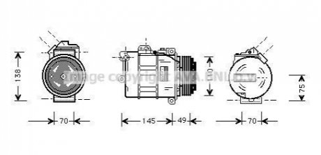 Компресор кондиціонера AVA COOLING BWAK237