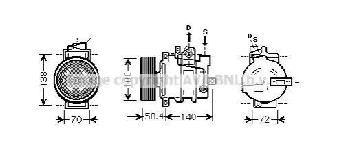 Компресор кондиціонера AVA COOLING AIAK262 (фото 1)
