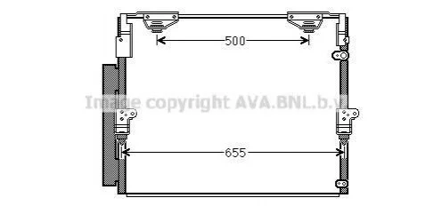 Радіатор кондиціонера AVA COOLING TO5560D (фото 1)