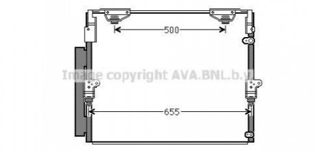 Радіатор кондиціонера AVA COOLING TO5560D