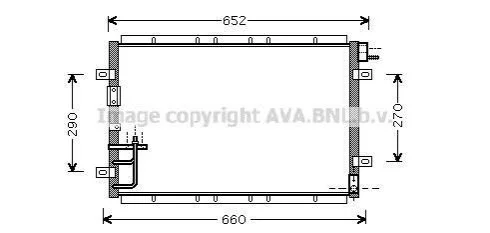 Радіатор кондиціонера AVA COOLING KA5030 (фото 1)