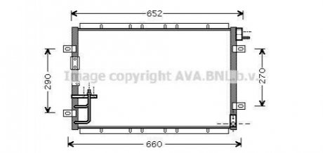 Радіатор кондиціонера AVA COOLING KA5030