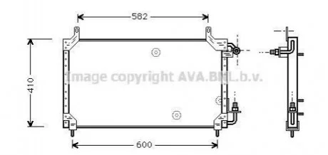 Радіатор кондиціонера AVA COOLING DW5006