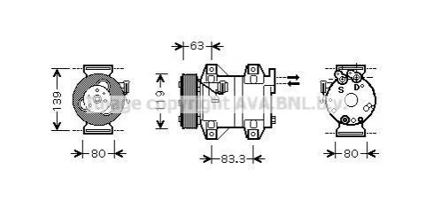 Автозапчастина AVA COOLING VOAK121 (фото 1)
