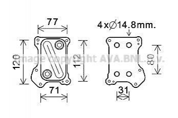 Автозапчасть AVA COOLING OL3686
