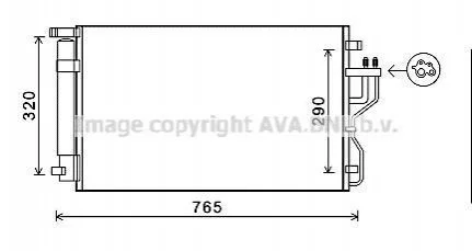 Автозапчасть AVA COOLING KA5153D