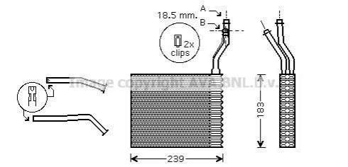 Автозапчасть AVA COOLING FDA6364 (фото 1)