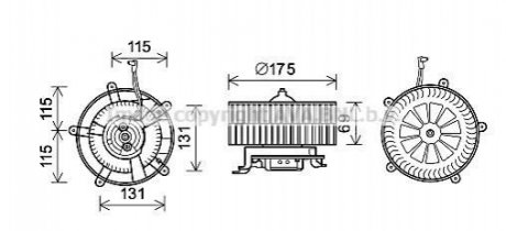 Автозапчасть AVA COOLING BW8478