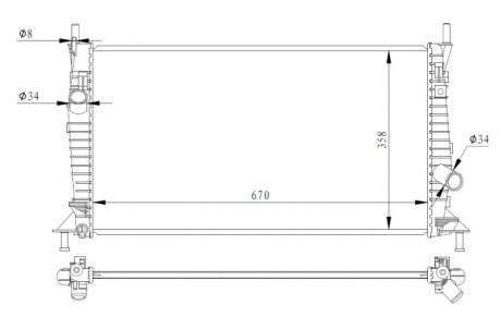 Радіатор NRF 550014