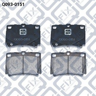 КОЛОДКИ ТОРМОЗНЫЕ ЗАДНИЕ ДИСКОВЫЕ Q-fix Q0930151