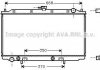 Радіатор, охолодження двигуна AVA COOLING DN2196 (фото 1)