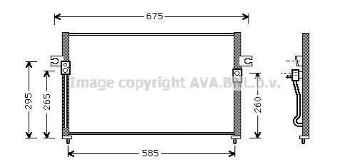Радіатор кондиціонера AVA COOLING HY5058 (фото 1)