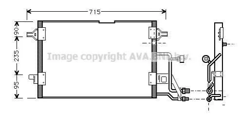 Радіатор кондиціонера AVA COOLING AI5116 (фото 1)