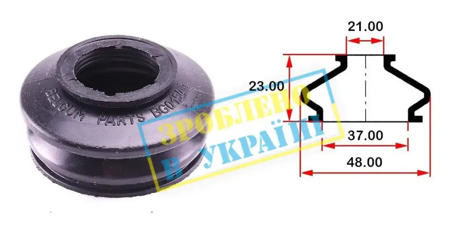 Пильовик кульової опори BELGUM PARTS BG0154 (фото 1)