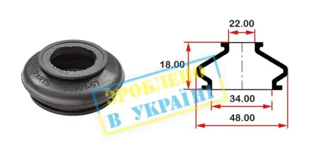 Пыльник опоры BELGUM PARTS BG0157