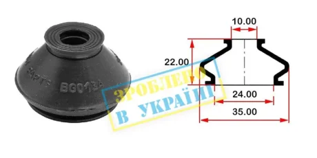 Пыльник опоры BELGUM PARTS BG0134
