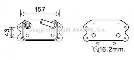 Автозапчасть AVA COOLING VO3169