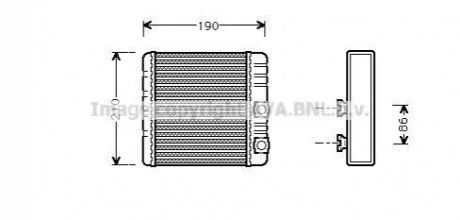 Автозапчасть AVA COOLING BWA6211