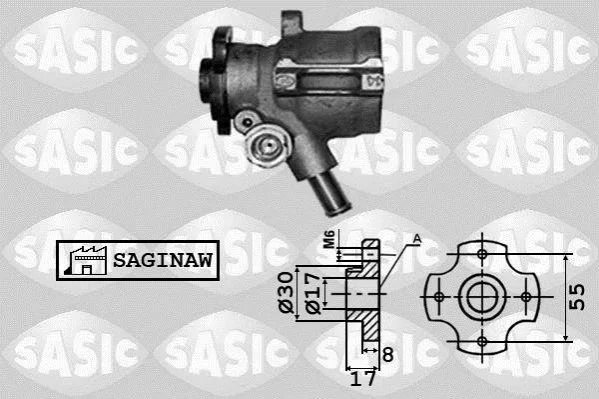Помпа гідропідсилювача SASIC 7070032 (фото 1)