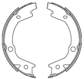 Гальмівні колодки ручного гальма WOKING Z469700