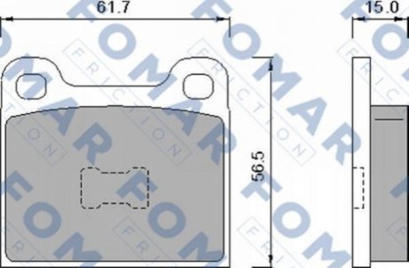 Гальмівні(тормозні) колодки FOMAR FO460888