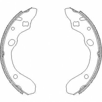 Гальмівні колодки (набір) WOKING Z414700