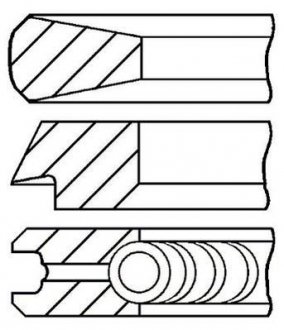 Набір кілець поршневих GOETZE 0812180000