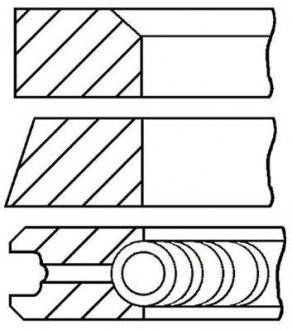 Кільця поршневі GOETZE 0829530000