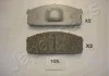 Гальмівні колодки, дискове гальмо (набір) JAPANPARTS PA105AF (фото 1)