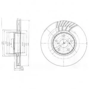 Гальмівні(тормозні) диски DELPHI BG9012 (фото 1)