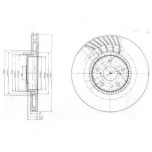 Гальмівні(тормозні) диски DELPHI BG9011 (фото 1)