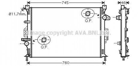 Автозапчасть AVA COOLING FDA2421