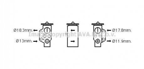 Розширювальний клапан AVA COOLING PR1076
