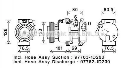 Автозапчасть AVA COOLING KAK275