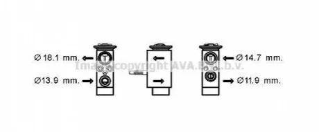 Автозапчасть AVA COOLING BW1432