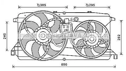 Автозапчасть AVA COOLING FD7579 (фото 1)