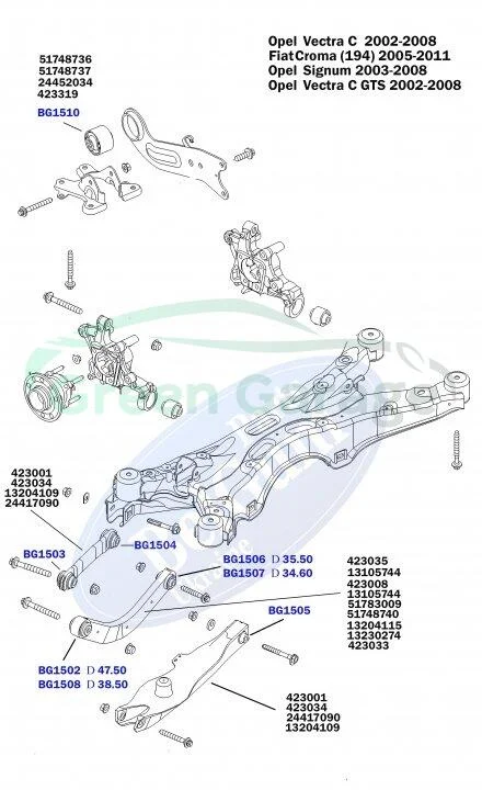 Сайлентблок важеля BELGUM PARTS BG1504 (фото 1)