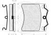 Гальмівні колодки, дискове гальмо (набір) OPTIMAL 9760 (фото 2)