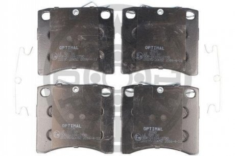 Гальмівні колодки, дискове гальмо (набір) OPTIMAL 9760 (фото 1)