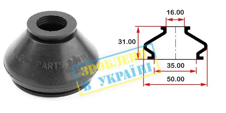 Пыльник опоры BELGUM PARTS BG0110 (фото 1)